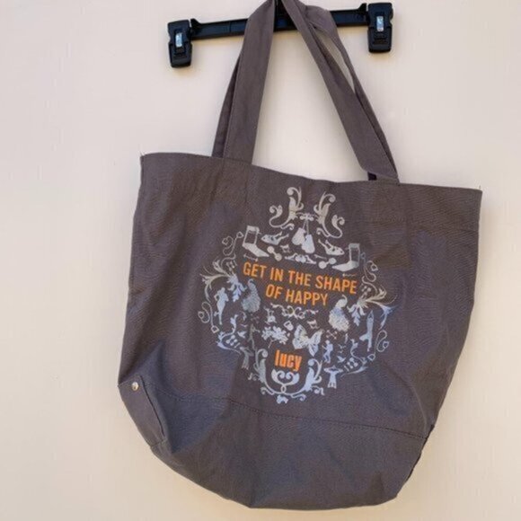 LUCY "Get in the Shape of Happy" Yoga Tote‎ - Picture 1 of 6